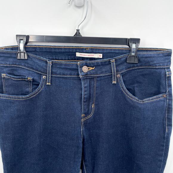Levi's Women's 815 Curvy Bootcut Denim Jean in Dark Wash // 32 x 32 - Picture 6 of 12